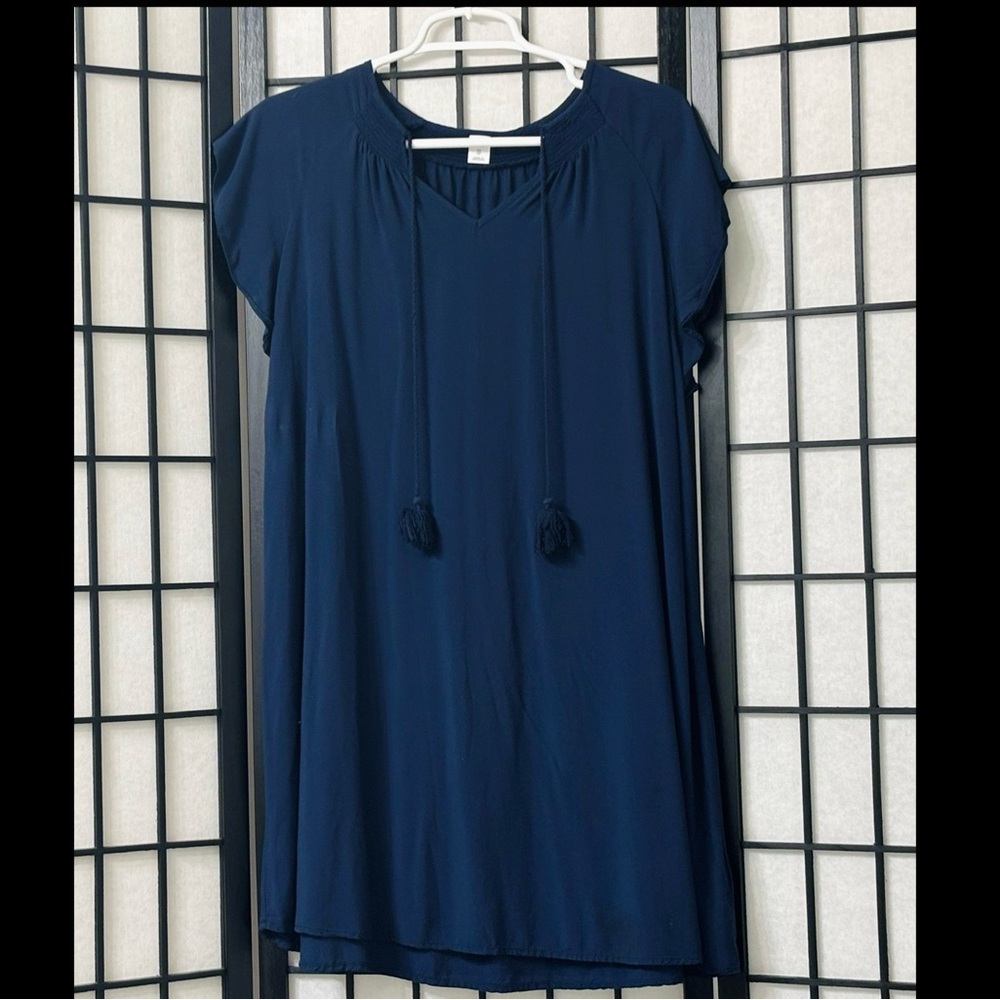 Old Navy Flutter-Sleeve Swing Dress | Navy | Women’s XS |